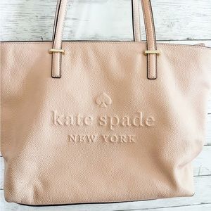 Kate Spade Remmi Ash pink leather tote bag